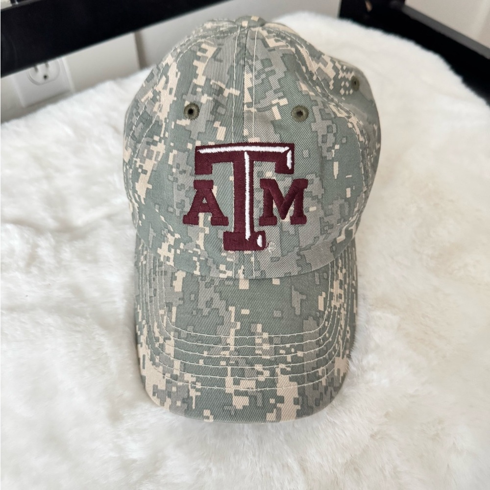 Texas A&M Camouflage Logo Baseball Cap - Digital Camo Green